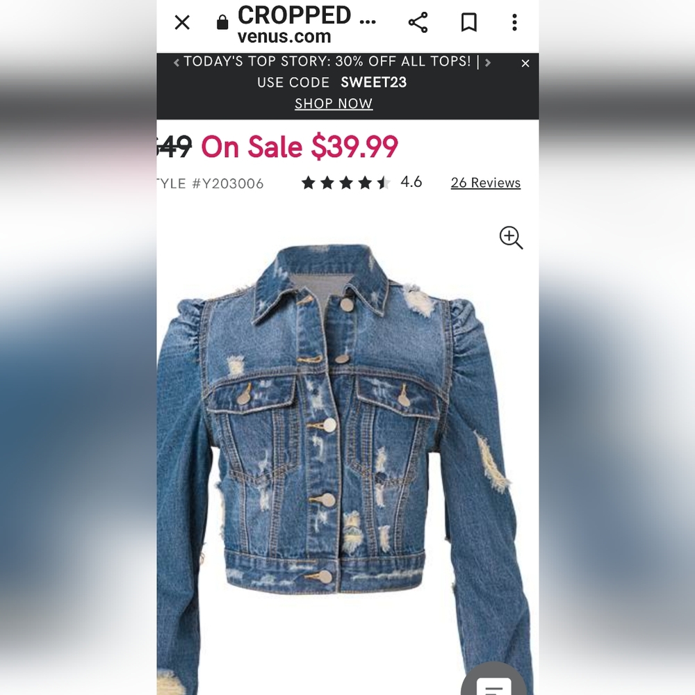 Venus jean jacket